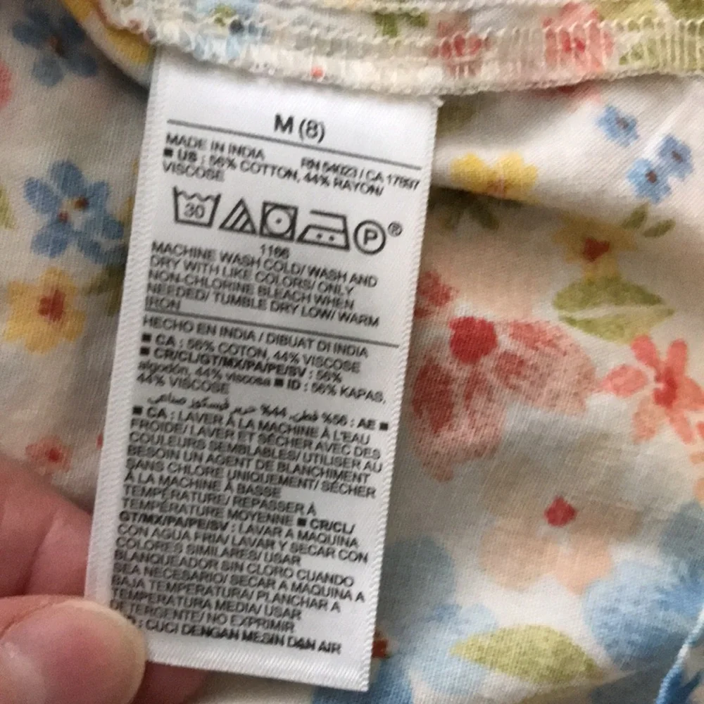 NEW - OLD NAVY Girls Printed Sleeveless Tiered All-Day Dress | 8